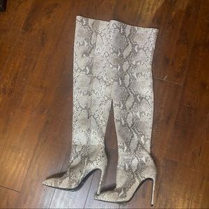 House of CB Snakeprint Boots